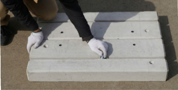 ボルト挿通の様子